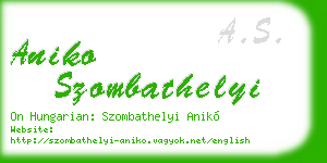 aniko szombathelyi business card